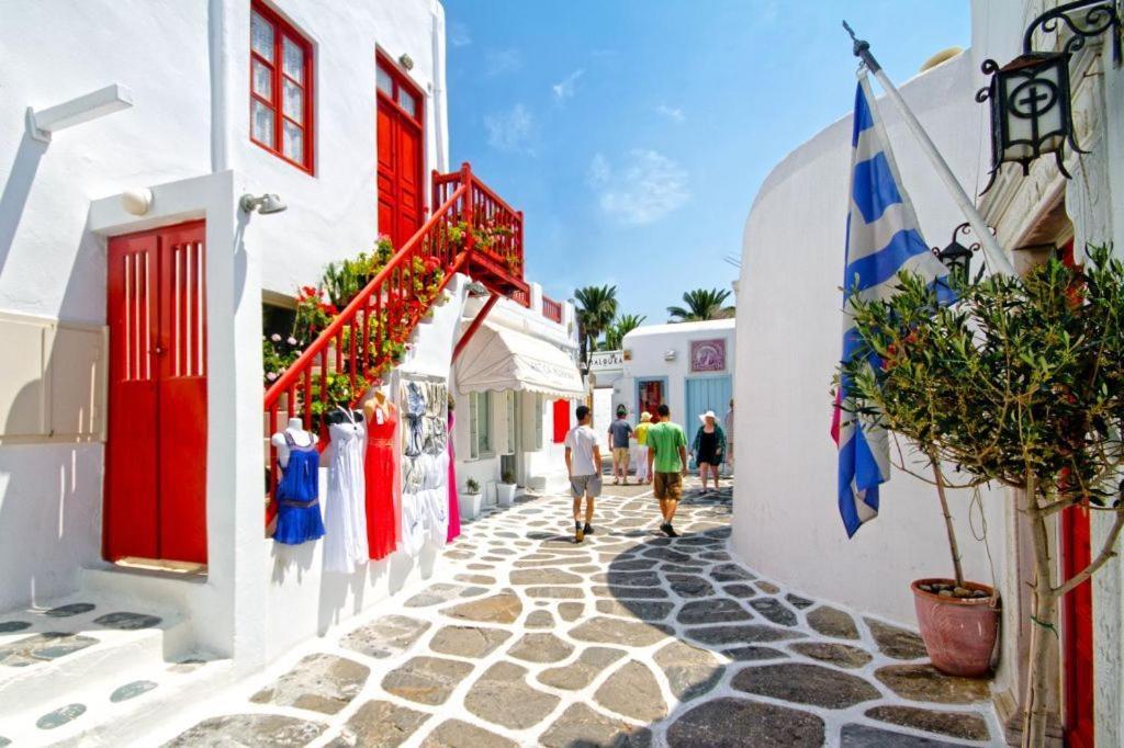 Lakka Apartments In Chora Mykonos Town Exteriör bild